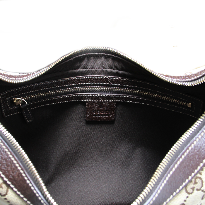 Gucci en toile monogram et cuir marron - Detail D3