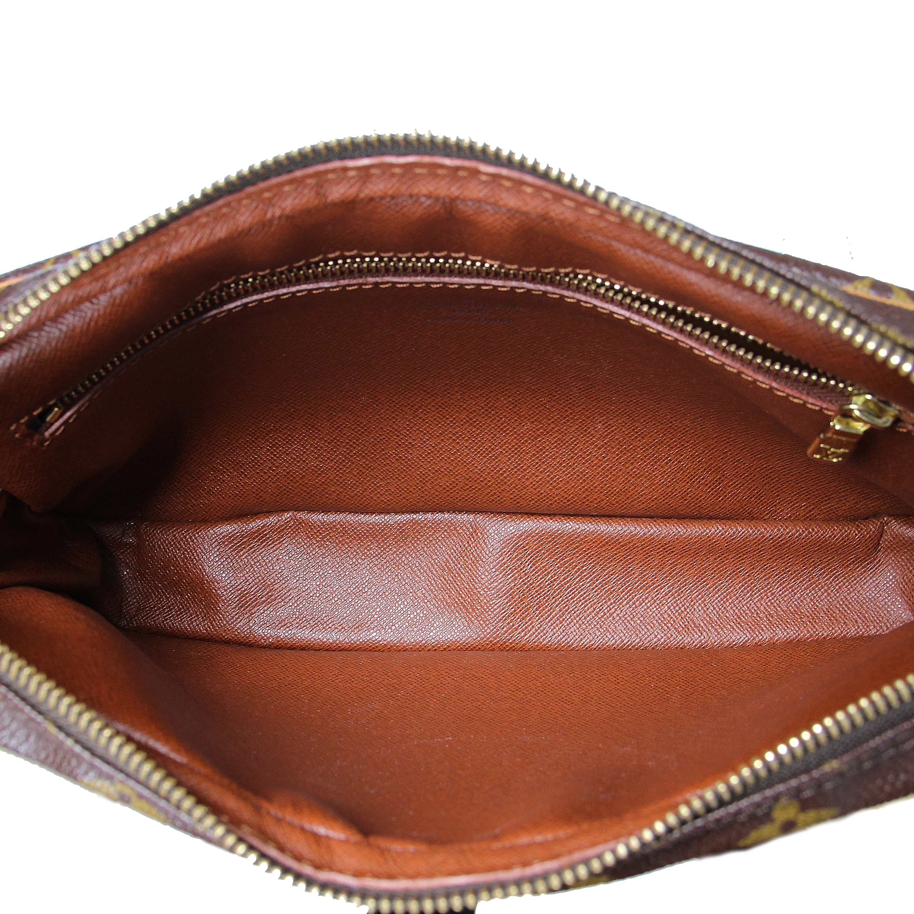 Louis Vuitton Marly dragonne en toile monogram et cuir naturel - Detail D2