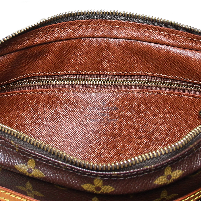 Louis Vuitton "Marly" in monogram canvas and natural leather - Detail D3