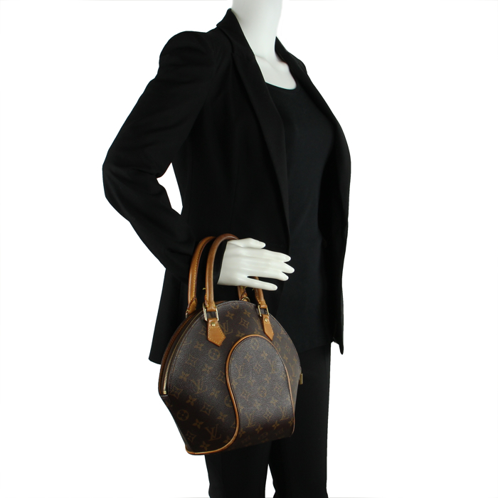 Louis Vuitton Ellipse en toile Monogram et cuir naturel  - Detail D1