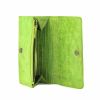 Wallet in apple green leather - Detail D1 thumbnail