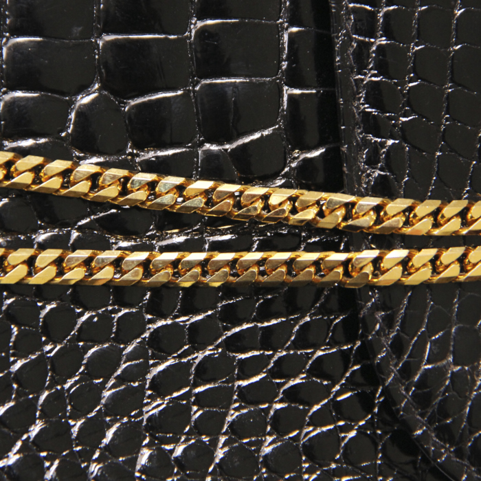 Morabito Sac du soir en Crocodile Noir - Detail D4