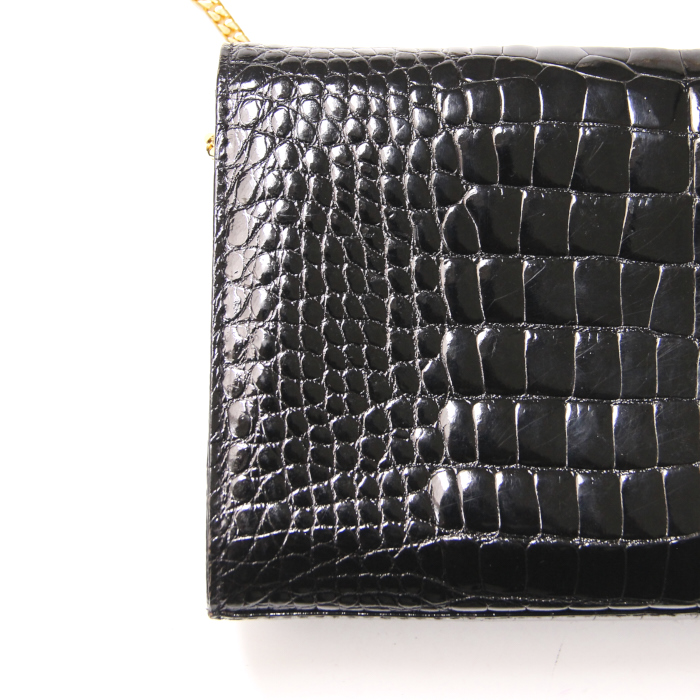 Morabito Sac du soir en Crocodile Noir - Detail D5