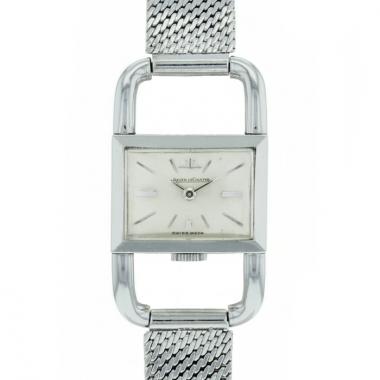 Montre Jaeger-LeCoultre pour Hermes Etrier en acier Vers 1970 
