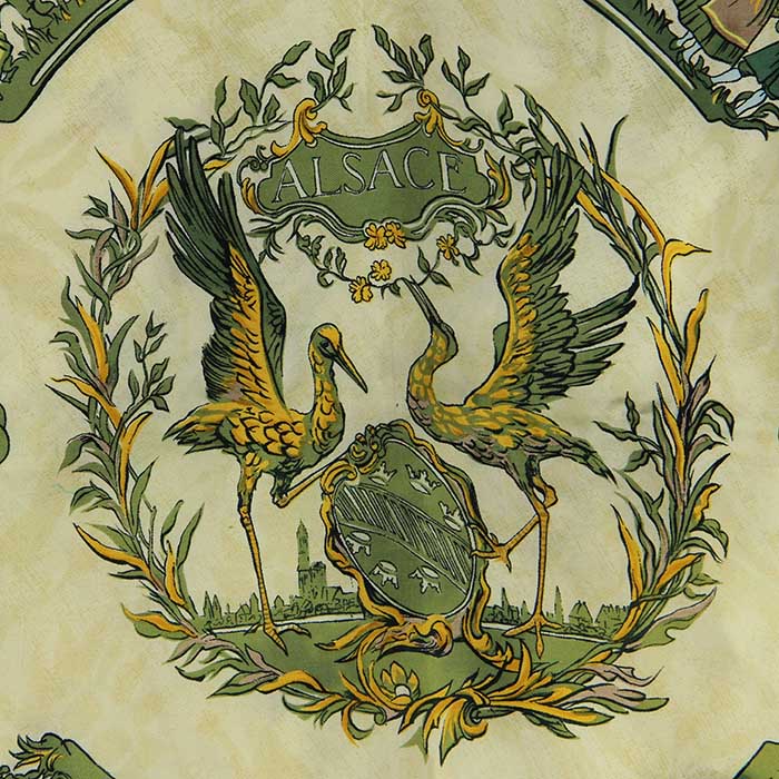 Hermès Carré en Twill de Soie "Alsace" - Detail D1
