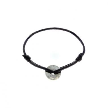 Dinh Van bracelet Pi Chinois en argent martelé