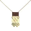 Bulgari necklace Lucea in yellow gold and garnets - 00pp thumbnail