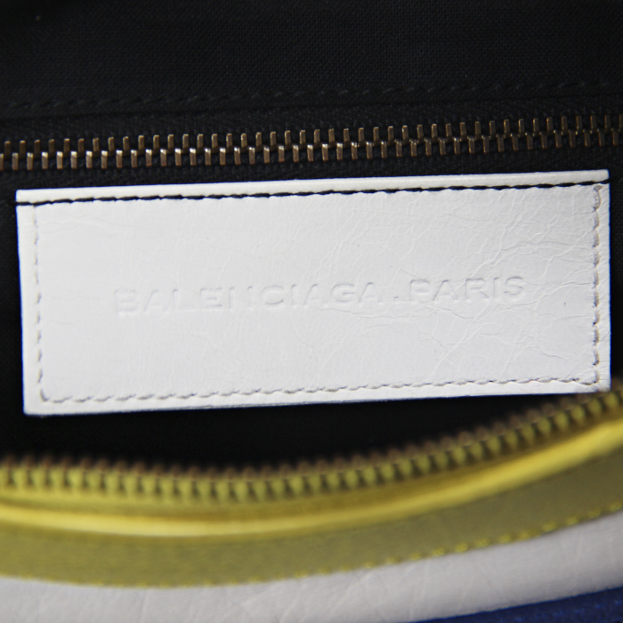 Balenciaga City en cuero azul, rojo y amarillo - Detail D3