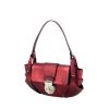 Fendi Zucca Handbag in metallic red leather - 00pp thumbnail