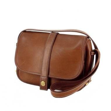 Hermès Nouméa en cuir marron