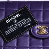 East West handbag in purple quilted leather - Detail D4 thumbnail
