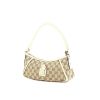 Borsa in tela monogram beige e pelle bianco sporco - 00pp thumbnail