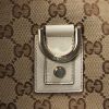 Borsa in tela monogram beige e pelle bianco sporco - Detail D5 thumbnail