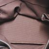 Bottega Veneta Shopping bag in tela marrone e pelle marrone - Detail D2 thumbnail