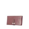 Hermès Béarn wallet in burgundy box leather - 00pp thumbnail