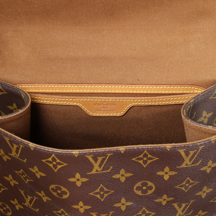 Louis Vuitton Beverly in monogram canvas and natural leather - Detail D3