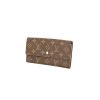 Louis Vuitton Sarah wallet in monogram canvas and brown leather - 00pp thumbnail