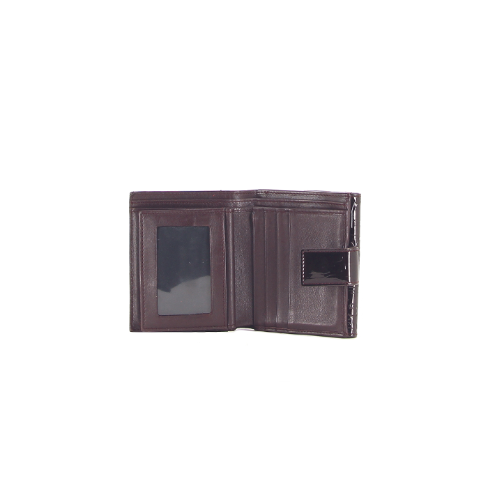 Dior wallet in prune varnished leather  - Detail D1