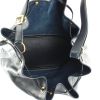 Hermes Shopping bag Market in pelle blu marino - Detail D2 thumbnail