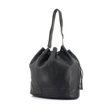 Hermes Shopping bag Market in pelle blu marino