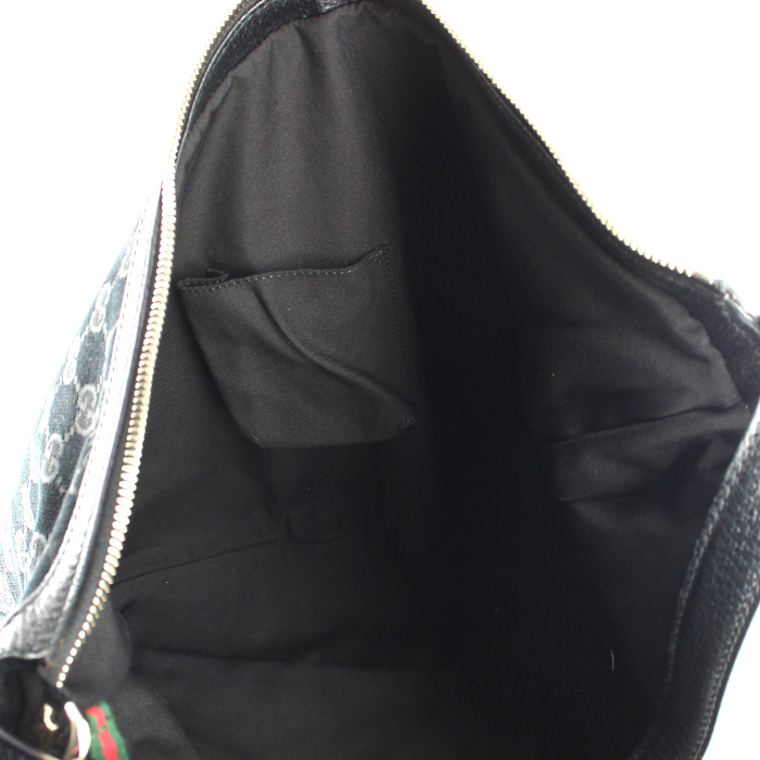 Bolso de mano Gucci Princy en lona Monogram y cuero negro - Detail D2