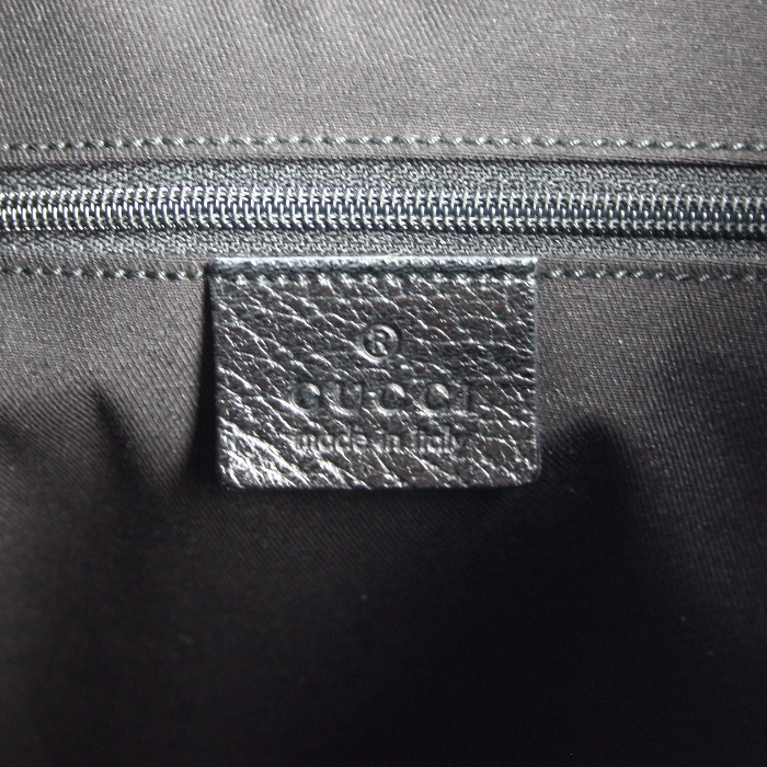Sac à main Gucci Princy en toile monogram et cuir noir - Detail D3