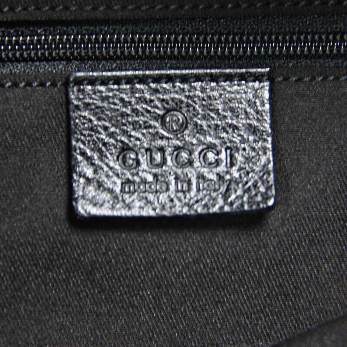 Bolso de mano Gucci Princy en lona Monogram y cuero negro - Detail D4