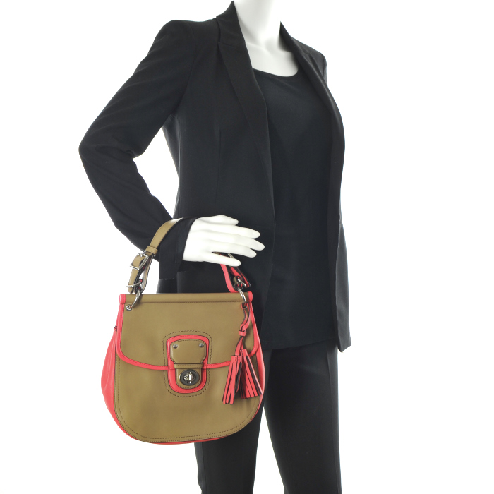 Coach en cuir beige et rose  - Detail D1