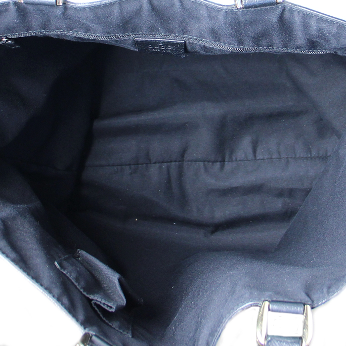 Gucci en toile monogram et cuir noir - Detail D2