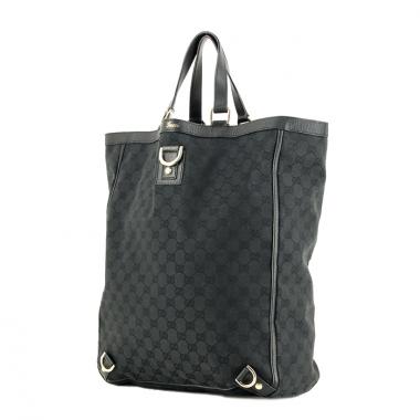 Gucci in monogram black canvas and leather