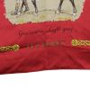 Foulard Hermès en soie rouge - Detail D1 thumbnail