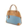 Hermes Bolide in denim and gold leather - 00pp thumbnail