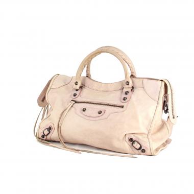 Balenciaga City en cuir rose pale 