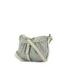 Celine Bag in blue monogram canvas and white leather - 00pp thumbnail