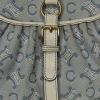 Celine Bag in blue monogram canvas and white leather - Detail D4 thumbnail