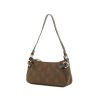 Salvatore Ferragamo Handbag in canvas and brown leather - 00pp thumbnail