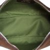 Salvatore Ferragamo Handbag in canvas and brown leather - Detail D2 thumbnail