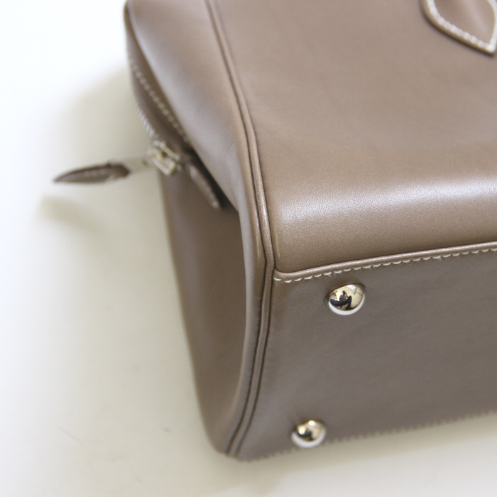 Hermès Paris-Bombay en cuir étoupe - Detail D4