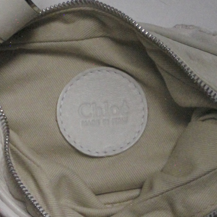 Borsa Chloé Vintage in pelle bianca con motivo stellato e perle bianche - Detail D4