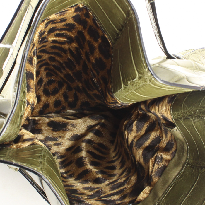Roberto Cavalli en crocodile vert - Detail D2