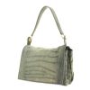 Yves Saint Laurent Catwalk in grey suede with crocodile pattern - 00pp thumbnail