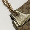 Gucci Tom Ford in beige monogram canvas and gilt leather - Detail D4 thumbnail
