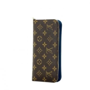 Louis Vuitton Wallet in monogram canvas and blue leather