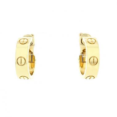 Cartier Love hoop earrings in yellow gold