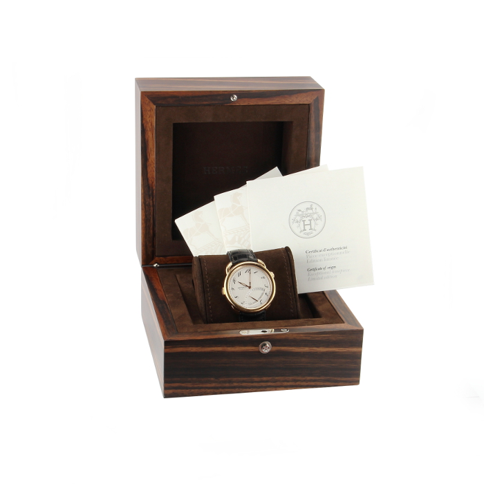 Hermes Arceau "Le temps suspendu" in pink gold Ref : AR8.970 vers 2010 - Detail D1