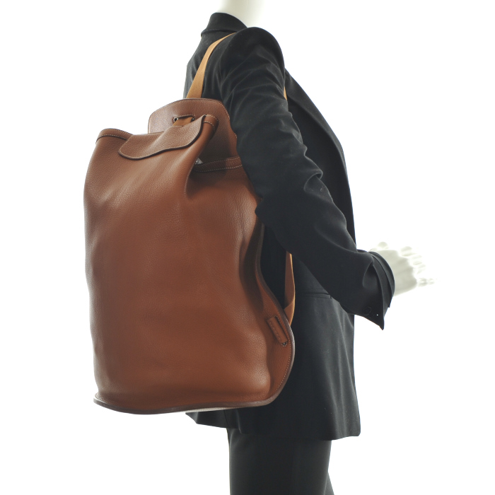 Hermes Marin in brown leather - Detail D1