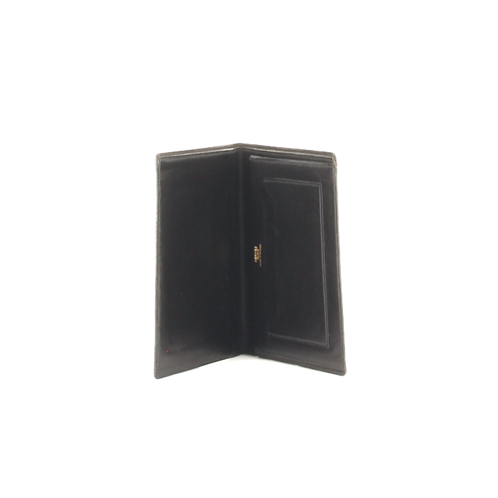 Porte-cartes en cuir noir - Detail D1