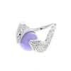 Boucheron Trouble ring in white gold, purple jade and diamond - 00pp thumbnail