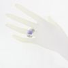 Boucheron Trouble ring in white gold, purple jade and diamond - Detail D1 thumbnail