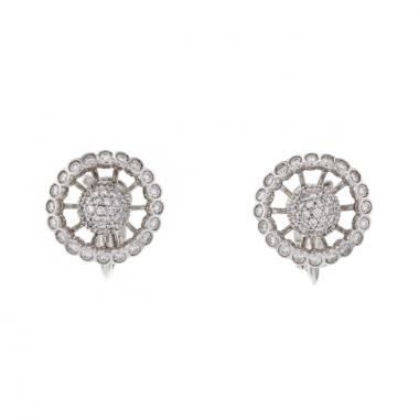 Orecchini in oro bianco e diamanti